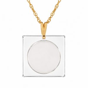 Gargantilha Refletor Energias 22mm Dourada