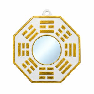 Bagua Resina 10cm Branco